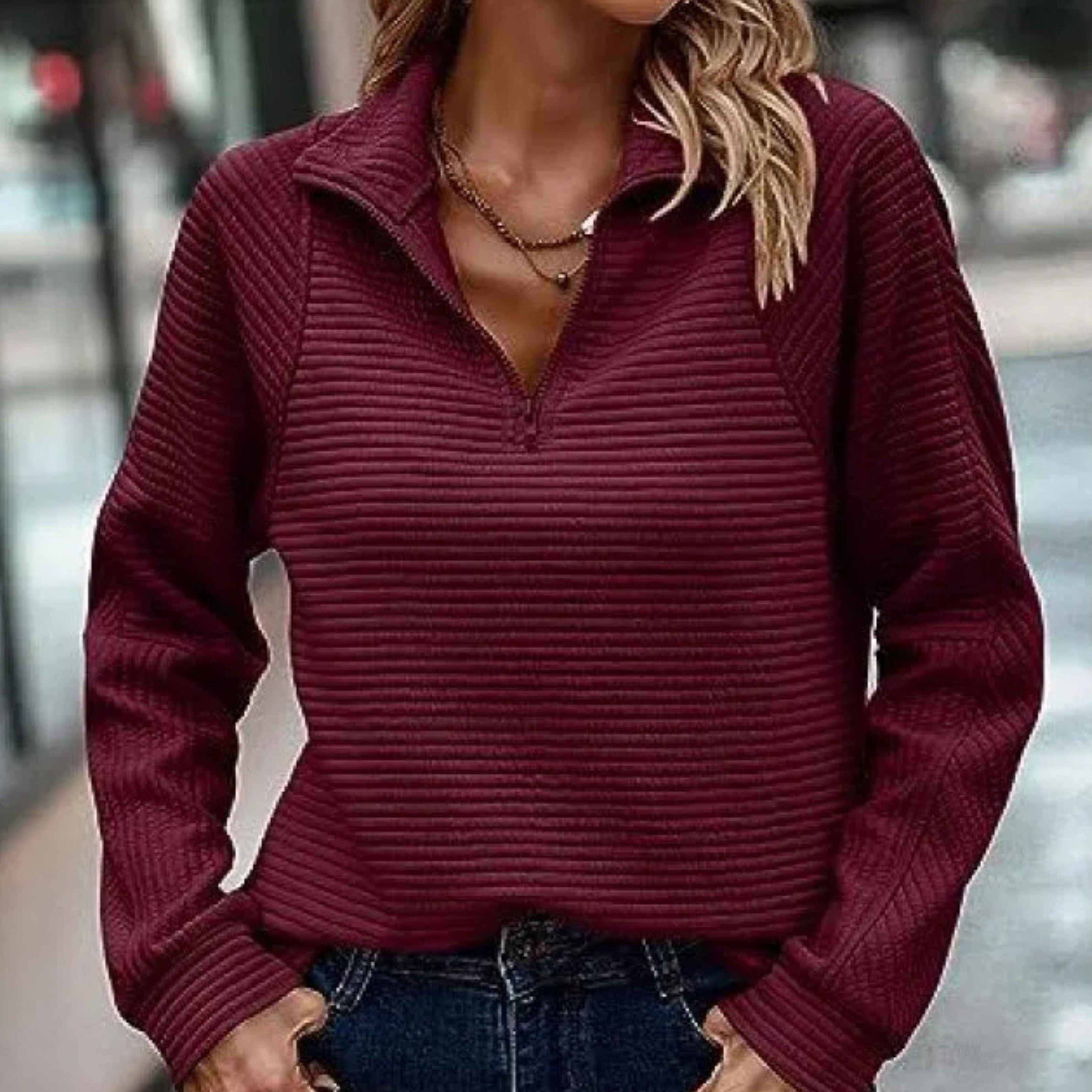 OLIVIA™ - Cozy V-Neck Sweater