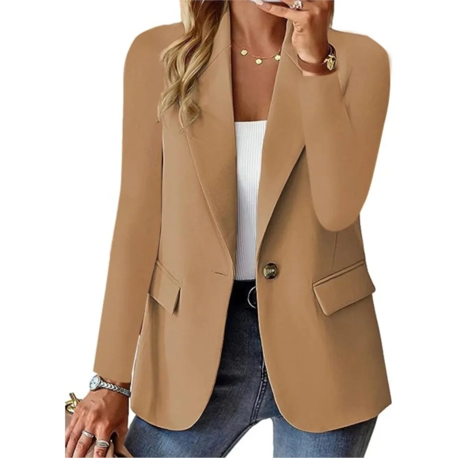 BRITTANY™ - Sophisticated Long Sleeve Blazer