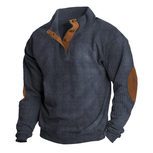 TYLER™ - Ribbed Button Up Sweater