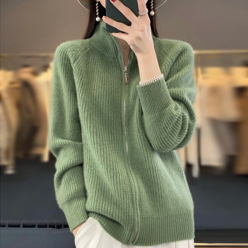 AMELIA™ - Zippered Cashmere Sweater